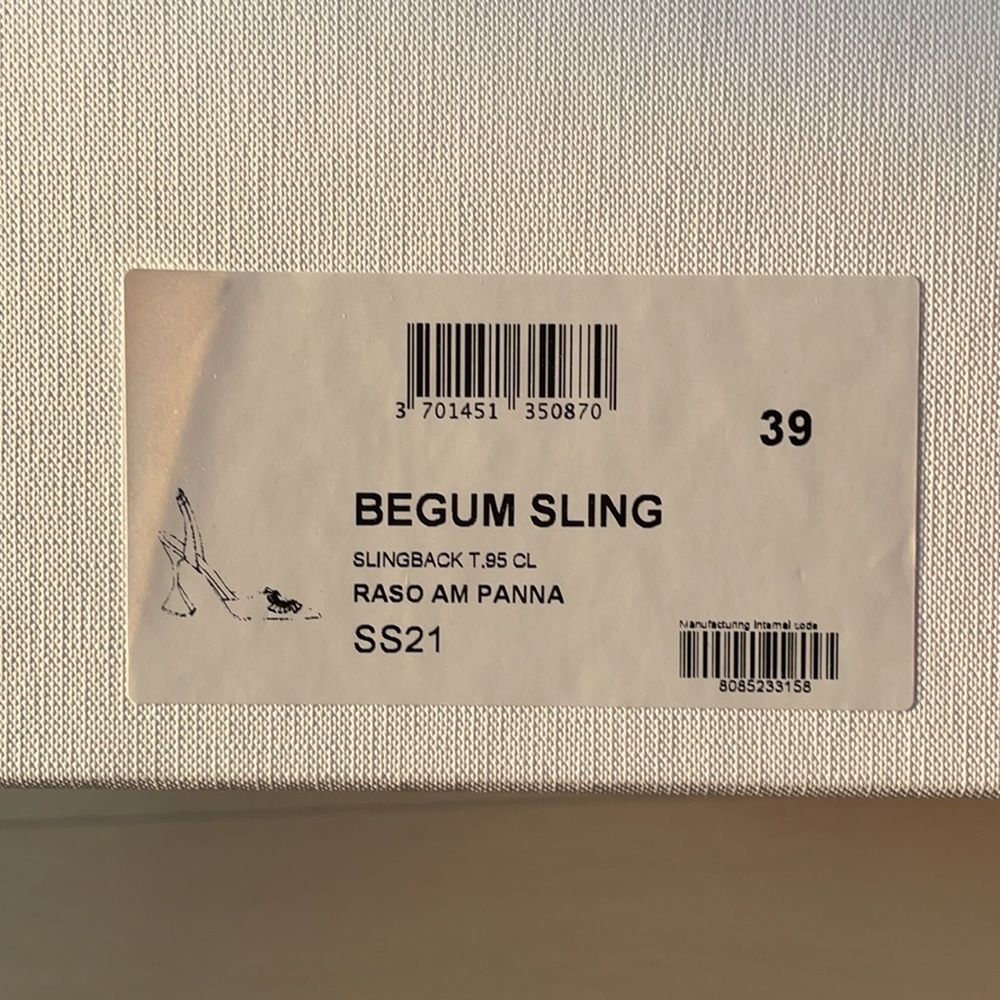 Amina Muaddi Begum slingbacks size 39 - Picture 6 of 7